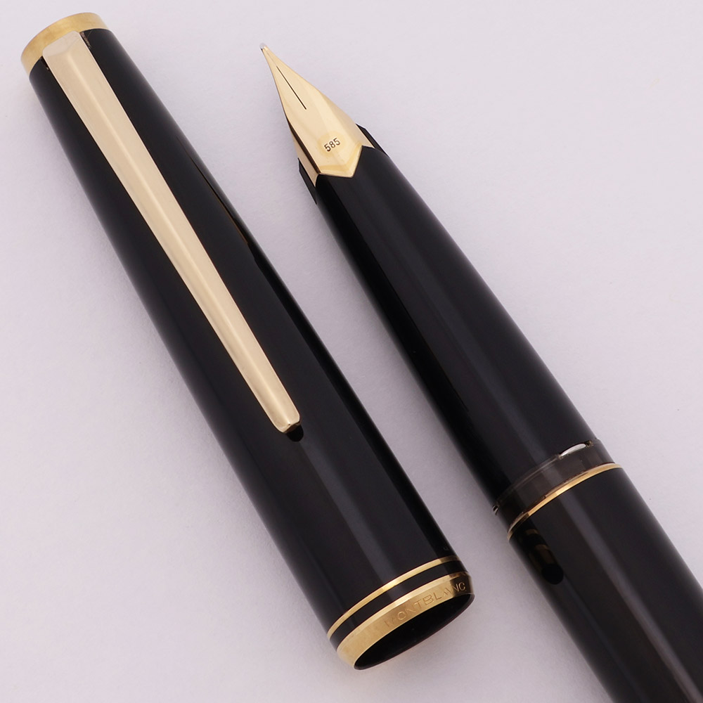 Montblanc 221 ペン先 14K Montblanc 221 Classic Fountain Pen (Germany, 1980s) - Black, C/C